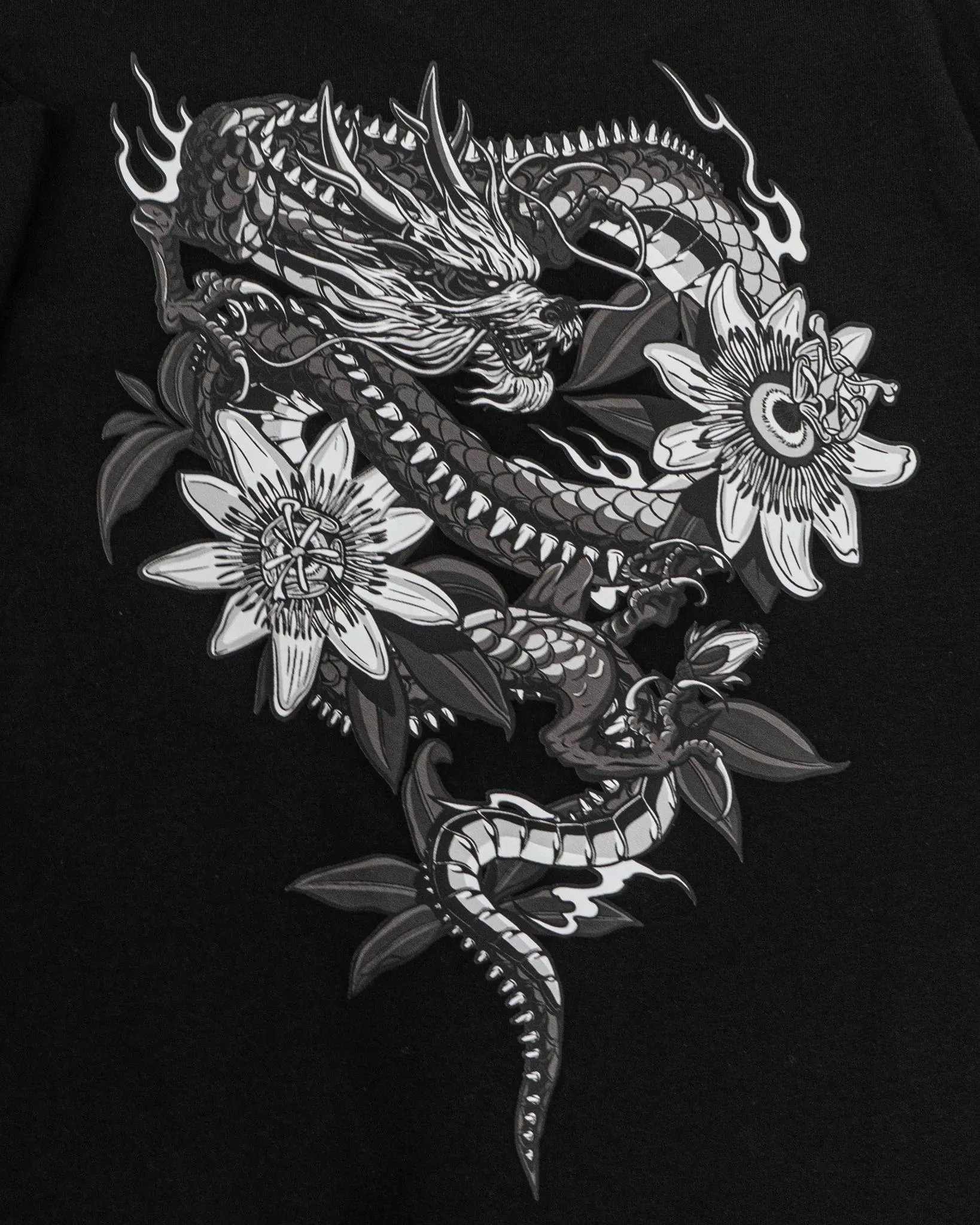 Camiseta ADRENALINA 98 Dragón + flor - Imagen 3