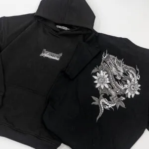 Sudadera ADRENALINA 98 Dragón + flor